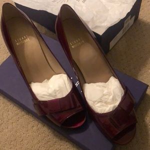 Stuart Weizman Bowgirl Fire Quasar 8.5 Heels
